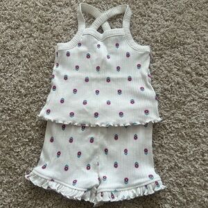 Baby girl shorts and tank set